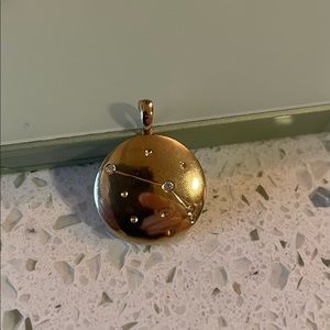 Aries Pendant, 14k and Diamonds